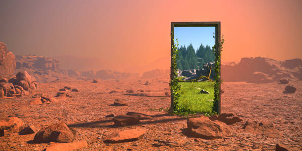 istock Portral to the other world, 3d render 1409715652