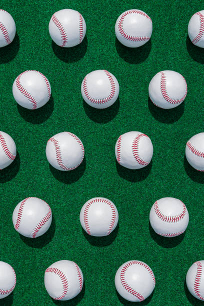 Closeup of baseball