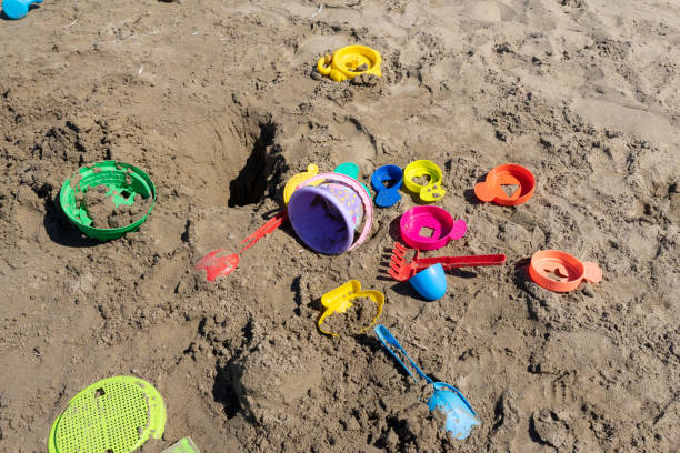 istock Children spilzeug on the beach. 1409717094