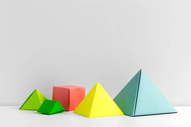 istock Abstract colorful geometrical background close up soft focus 1409718652