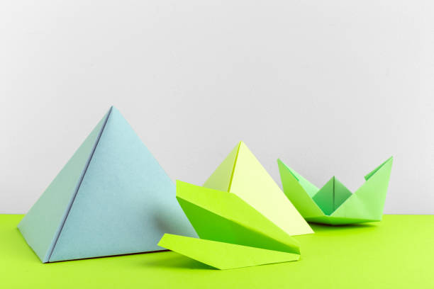 istock Abstract colorful geometrical background close up soft focus 1409718829