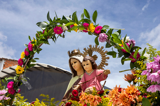 Procession of the Virgen del Carmen - Religious image of the Catholic Church