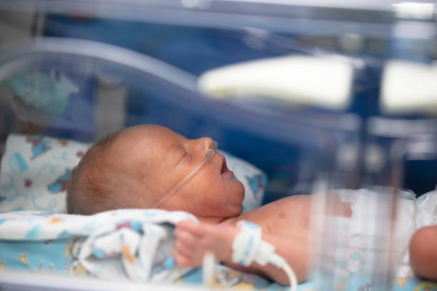 istock Premature baby in a medical box. 1409718881
