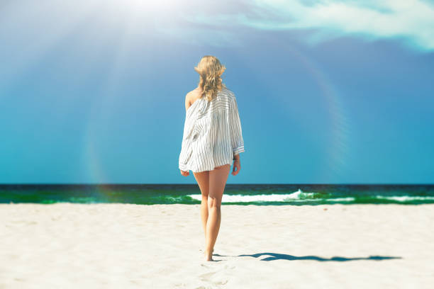Young woman at the beach