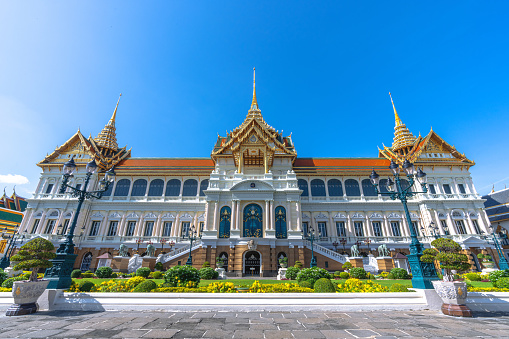 Wat Phra Kaew (Thai name), The famous ancient temples in Bangkok, Thailand, Jul 18, 2022.