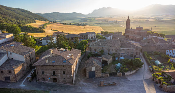Sorlada, Spain Drone View stock photo