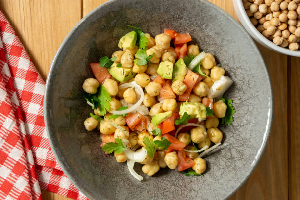 istock Vegetarian chickpea summer salad 1409725744