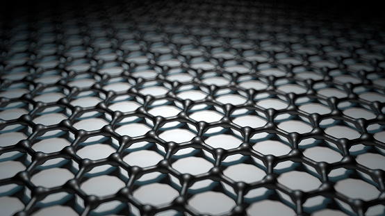an abstract background with graphene 3d render