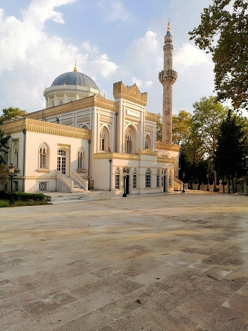 This photo was taken in Yıldız Hamidiye Mosque in Istanbul. \nYıldız Hamidiye Mosque is one of the works of ottoman architecture.