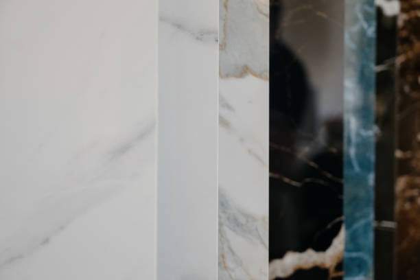 istock Colored marble for wall and floor tiles, marble surface close-up 1409729526