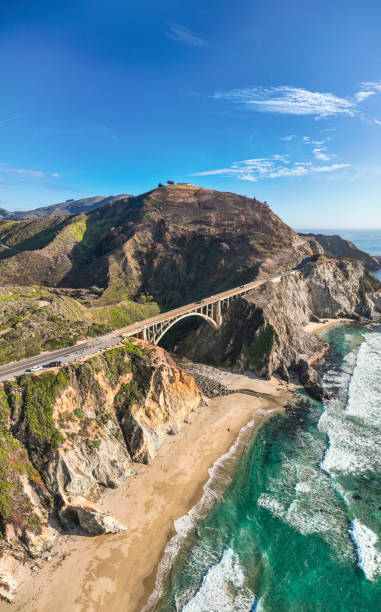 küste von big sur - california highway 1 stock-fotos und bilder