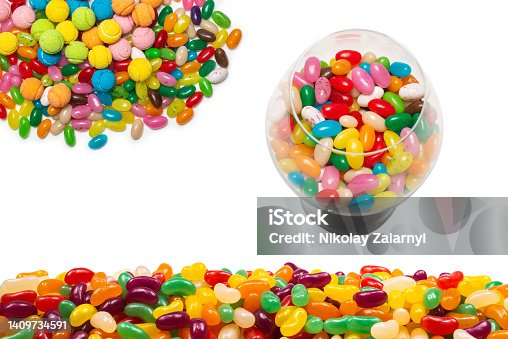 istock Assorted gummy candies. Jelly  sweets. 1409734591