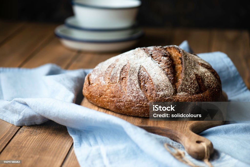 Bread Fresh bread. Baking Bread Stock Photo