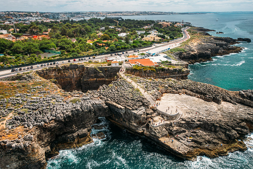 Boca do Inferno which is Portuguese for Hell's mouth in Cascais, Portugal