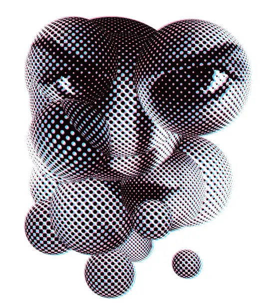 Vector illustration of Female Criminal Face With Glitch Technique