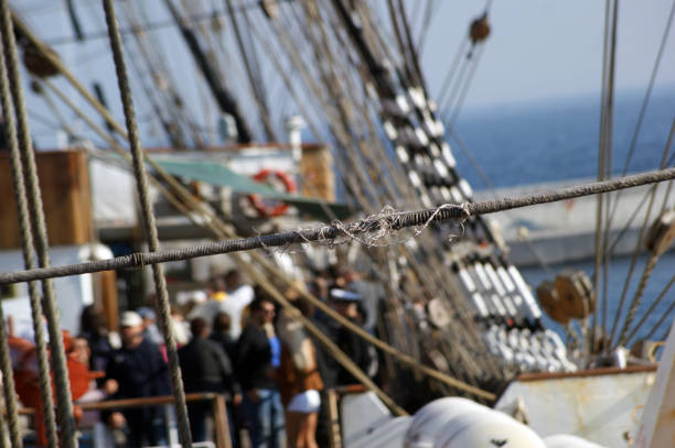 The largest training sailing ship in the world, four-masted barge, windjammer.