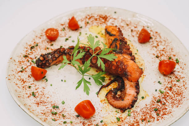 istock gourmet dish of Galician octopus 1409750984