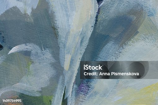 istock Abstract multicolored background with oil paint. 1409754995