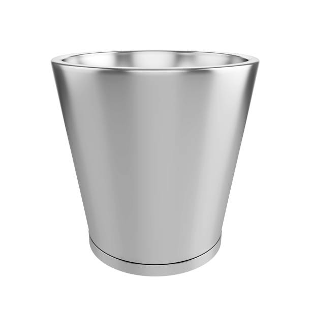 istock Metal Pot Isolated on White Background, 3D rendering 1409757012