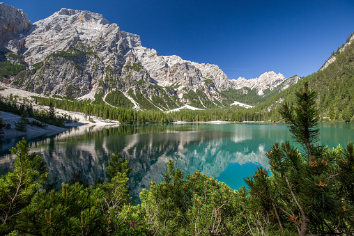 The Pragser Wildsee or Lake Braies  is a lake in the Prags Dolomites in South Tyrol, Italy.