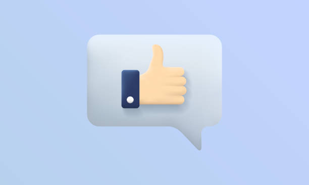 istock Thumb-up emoji icon. 3d thumb-up emoji on speech bubble for social media, app and web design. Vector illustration 1409763692