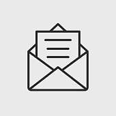 istock Message icon. Simple envelope with letter icon for social media, app and web design. Vector illustration 1409763762