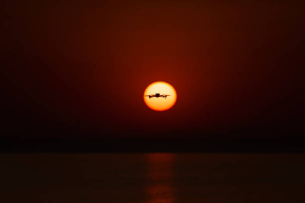 foto del drone al tramonto della spiaggia di patara, mar mediterraneo kalkan, kas antalya, turchia - celsius library foto e immagini stock