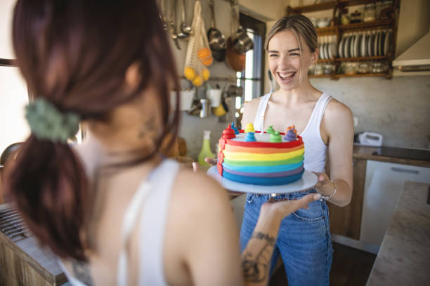 istock Birthday cake for my girlfriend 1409768803