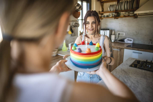 istock Birthday cake for my girlfriend 1409769077