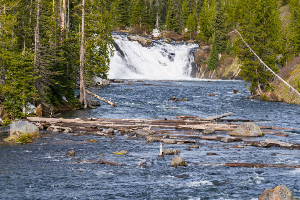 istock Lewis Falls in Yellowstone National Park 1409771056