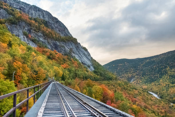 istock Crawford notch railway through the valley 1409771490