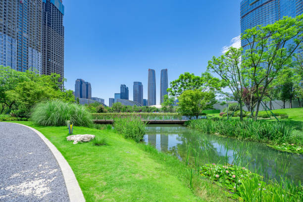 istock Sunny Chengdu Financial City 1409776643