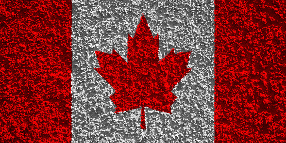 Background image of the flag of Canada on the texture.