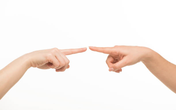 istock human hands on a white background isolated. hands indicate support hold care resist compete. 1409778155
