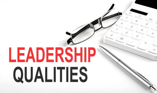 istock LEADERSHIP QUALITIES Concept. Calculator,pen and glasses on white background 1409792749
