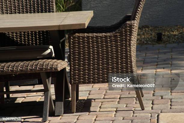 Outdoor Patio Stock Photo - Download Image Now - Balcony, Chair, Color Image