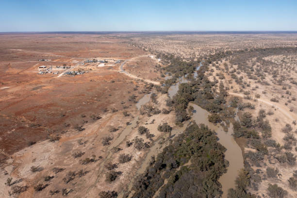 miasto innamincka. - town australia desert remote zdjęcia i obrazy z banku zdjęć