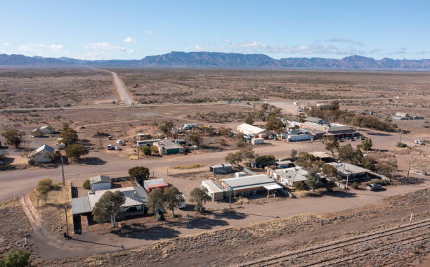 파라칠나의 사우스 오스트레일리아 마을 - town australia desert remote 뉴스 사진 이미지