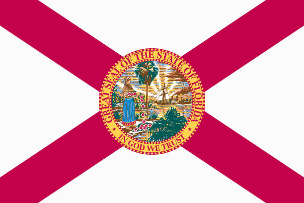 istock Full frame flag of Florida, symbol of USA state 1409806776