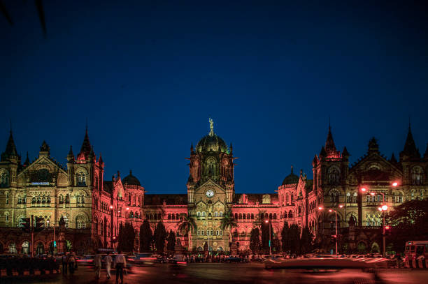 Chhatrapati Shivaji Maharaj Terminus Victoria Terminus station stock photo