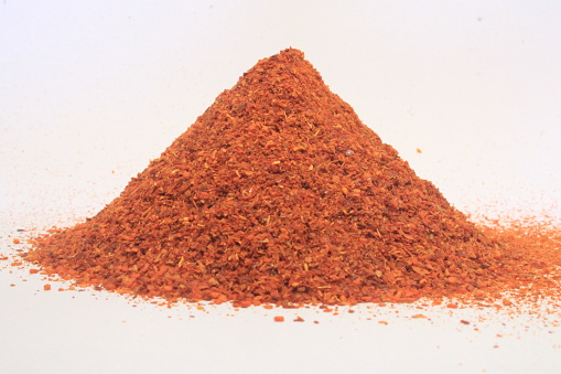 Spices on white.