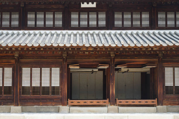 istock a traditional house in Seoul, Korea 1409814375