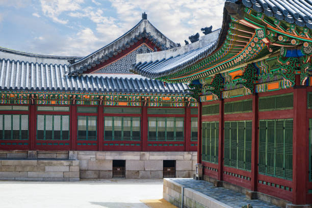 istock a traditional house in Seoul, Korea 1409814384