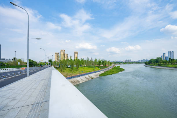 istock Sunny Chengdu Bridge Financial City 1409816366