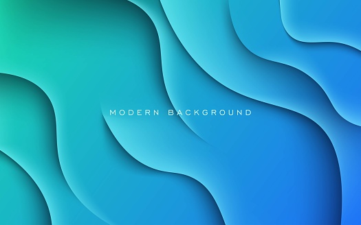 Abstract Blue Green Gradient Light And Shadow Combination Dynamic ...