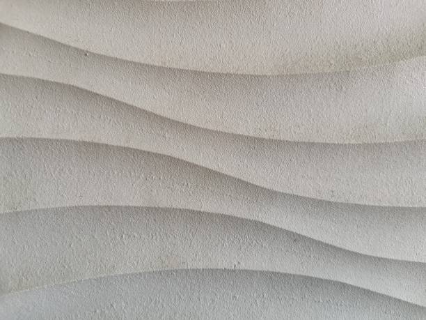 istock Abstract texture wavy line style white color background 1409819348