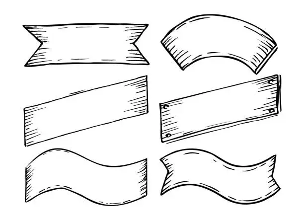 Vector illustration of Набор досок