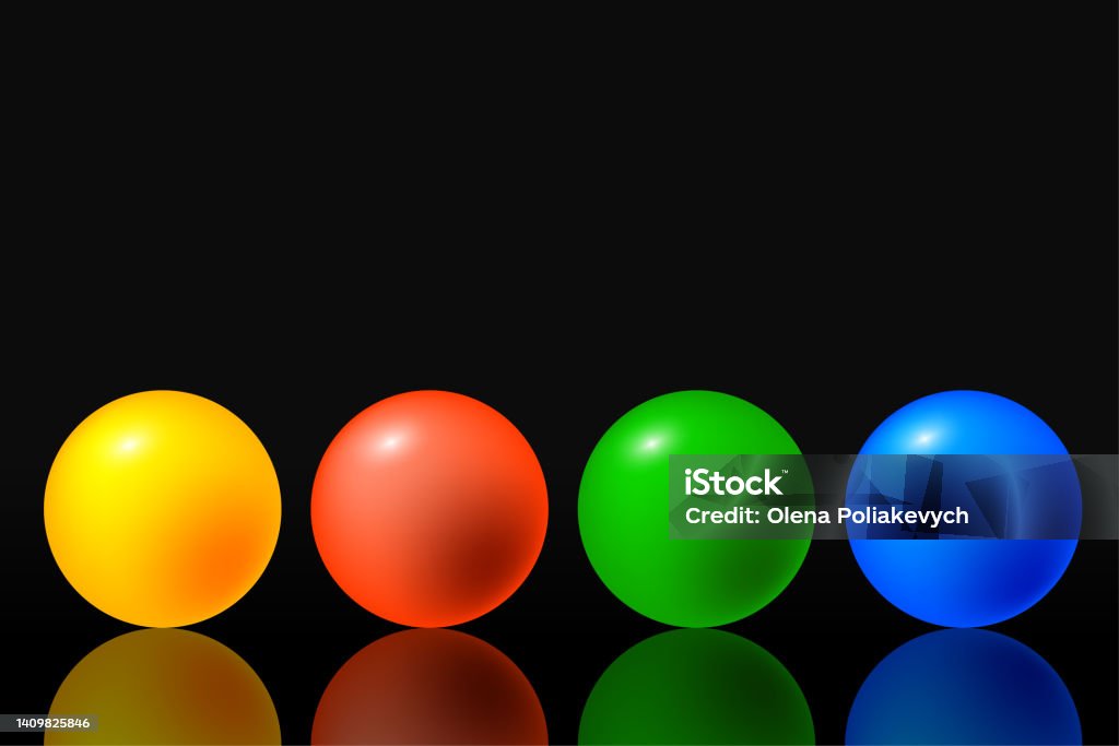 Example Ball Shape Circle Geometric Shape Realistic Ball Vector Illustration Stock Image ...
