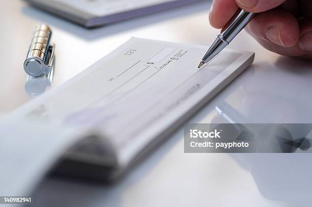 Prepare Writing Check Stock Photo - Download Image Now - Check - Financial Item, Financial Bill, Banking