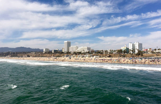 Santa Monica Beach Santa Monica Beach santa monica stock pictures, royalty-free photos & images